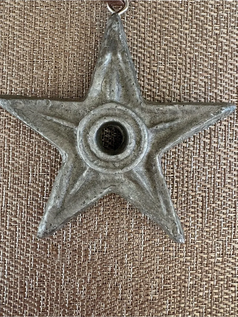 Star Washer Christmas Ornament Texas Lone Star Primitive Rustic Craft Decor 3”